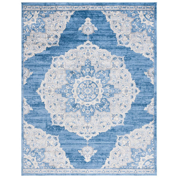 Langley Street Evart Performance Light Grey Blue Rug Reviews Wayfair